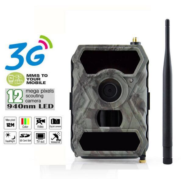 1080P HD Digital Game Hunting Trail Camera 12MP 940NM 3G Network SMS/MMS With 56pcs IR LEDs