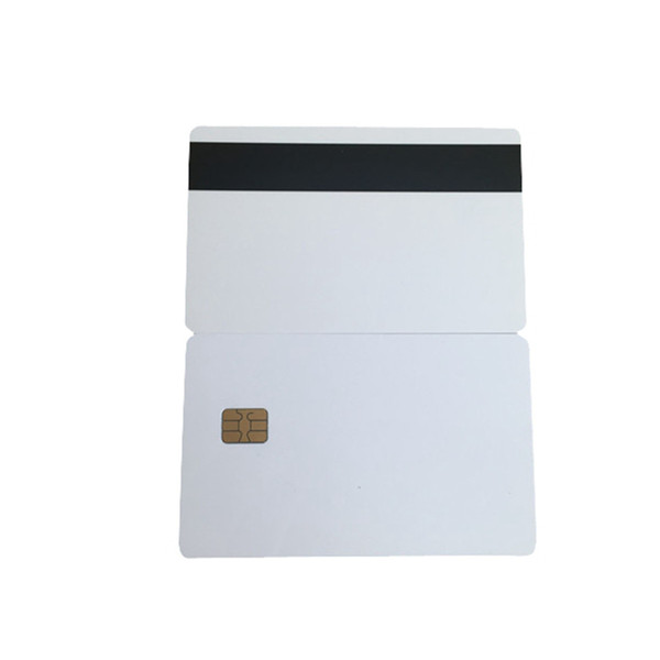 10pcs White SLE4442 contact chip pvc smart card with Hico magnetic stripe