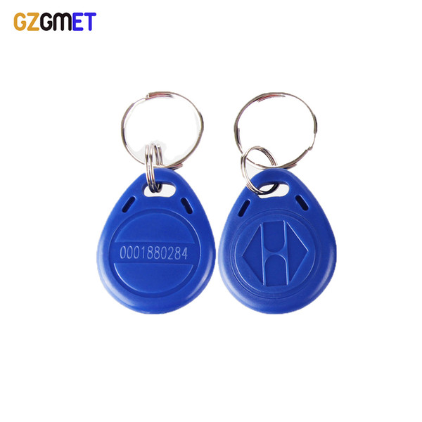 500pcs / lot RFID Key ISO Fobs 125kHz Proximity ABS ID Tags Tag Access Controller keys in blue with printed number