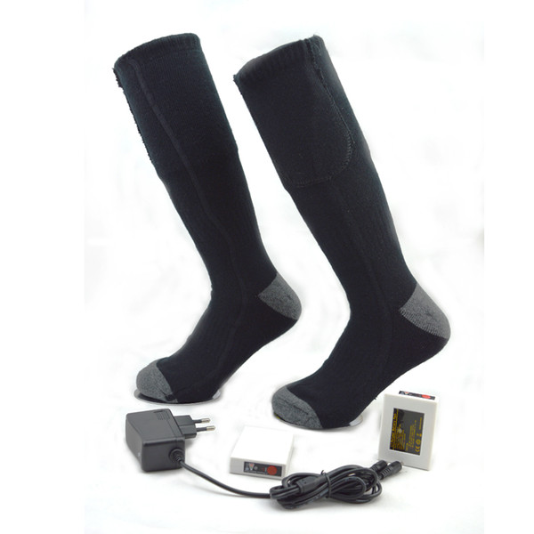 Women Men Comfortable Thermal Black Long Electric Socking Outdoor Sports Cold Weather Supplier 3.7V USB Lithium Battery