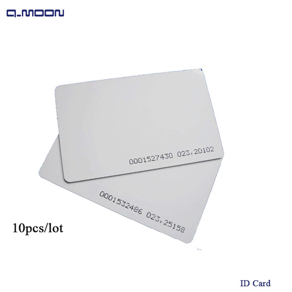 standard size ID card sensitivity RFID 125khz access control factory company staff pvc card for reader 64bit