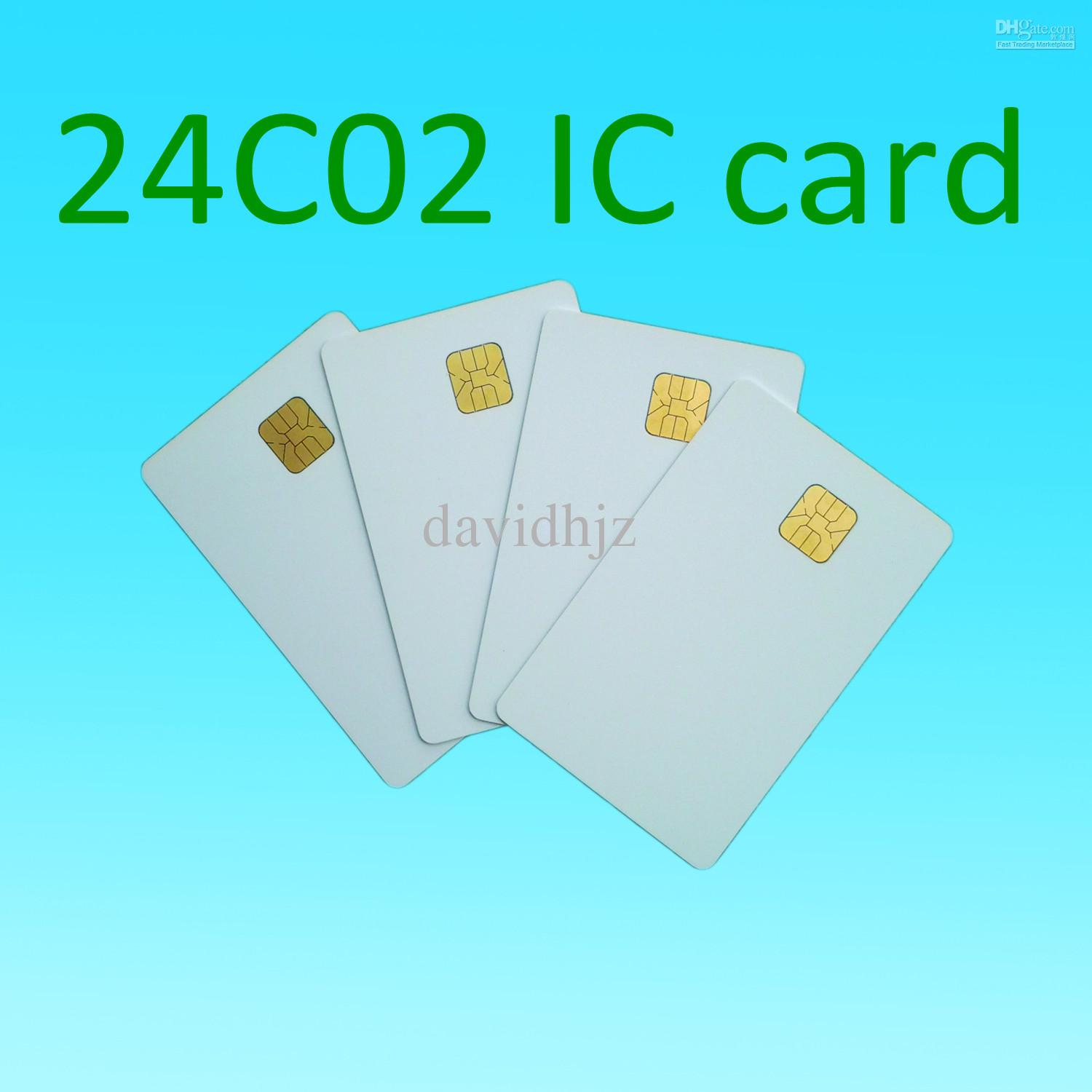 Atmel 24c02 Blank contact IC card smart pvc card