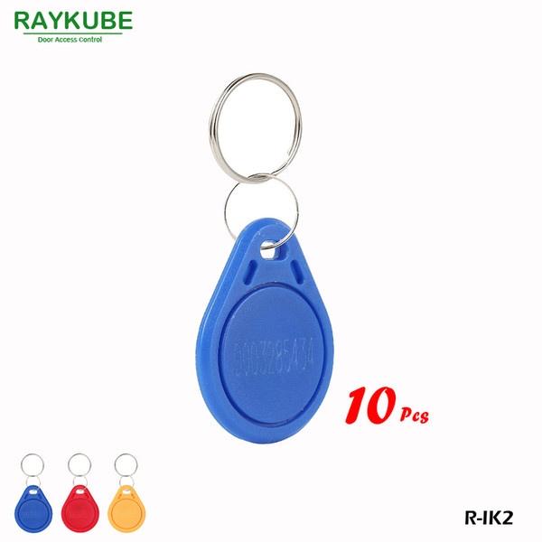 Wholesale- RAYKUBE R-IK2 Keyfob 10Pcs/Lot 125Khz RFID Proximity Keyfobs For Door Access System