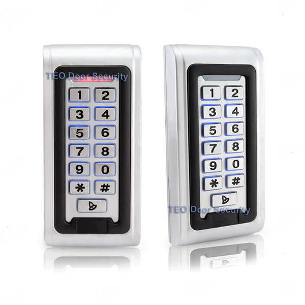 IP68 Waterproof Outdoor LED Keypad Metal Standalone Access Control Wiegand 26 Fast Operating Speed RF Door Access 12V and 24V Door Access