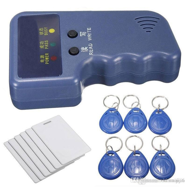 Handheld 125Khz RFID ID Card Copier Reader/Writer + 6 Writable Tags + 6 Cards ¥32.00