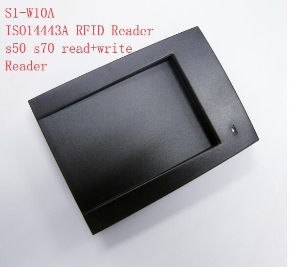 S1-W10A 13.56mhz ISO14443A RFID Reader For 1k Card Free English SDK For software read and write And developing 5sets Free Ship