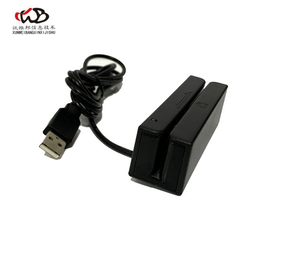 Universal Two Way Swipe VIP Card High And Low Co Three Full Track MSR Stripe USB Magnetic Card Reader