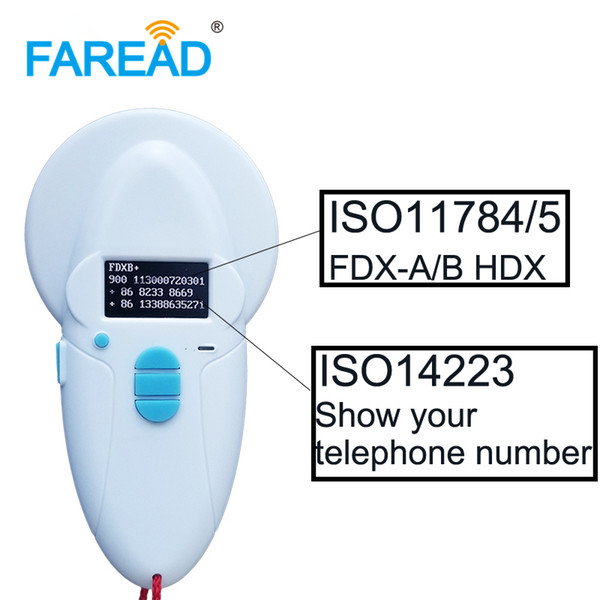 FRD5500 Pet Scanner, FDX-B handheld reader, 134.2khz 125khz portable for identification,animal ID portable,RFID reader