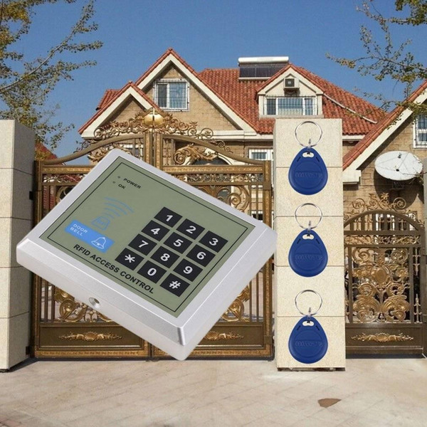 Electronic RFID Proximity Entry Door Lock Access Control System + 10 Key Fobs