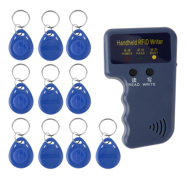 125KHz Handheld RFID Writer/Copier/Readers/Duplicator With 10 Pieces ID Tags Access Control Card Reader