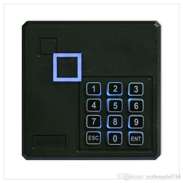 New Generic Weatherproof 125KHz Wiegand 26 26bit Access Control Keypad RFID Reader Color Black High Quality