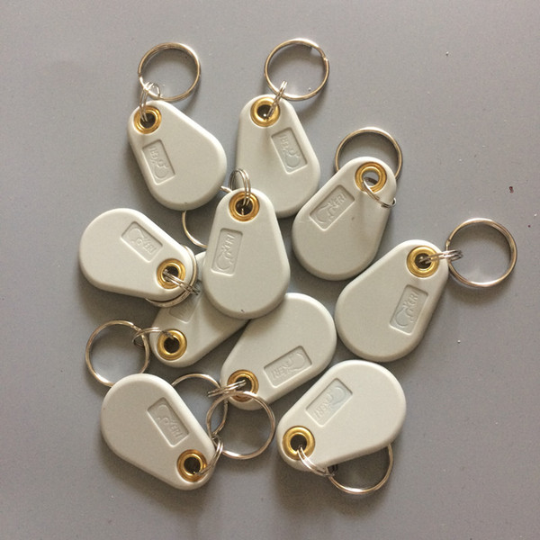 10pcs/lot 125Khz T5577 RFID EM Readable & Writable Access Control Card Tags Keyfob Keychain