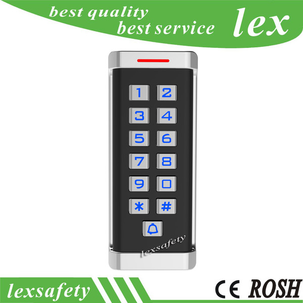 125khz id Secure Door Locks RFID Reader Metal Keypad Door Access Control,ip68 waterproof metal case keypad RFID Reader+2 keyfobs