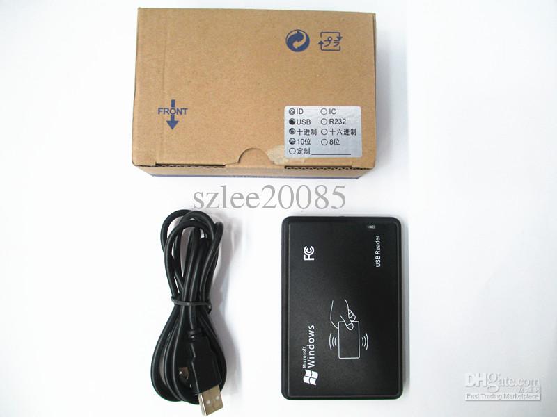 Hot high quality 125Khz EM4100 New Security Black USB RFID ID Proximity Sensor Smart Card Reader