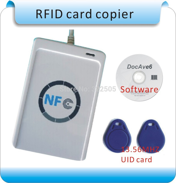 USB ACR122U 13.56MHZ NFC RFID Smart Card Read-Writer +10 pcs S50 cards + english SDK