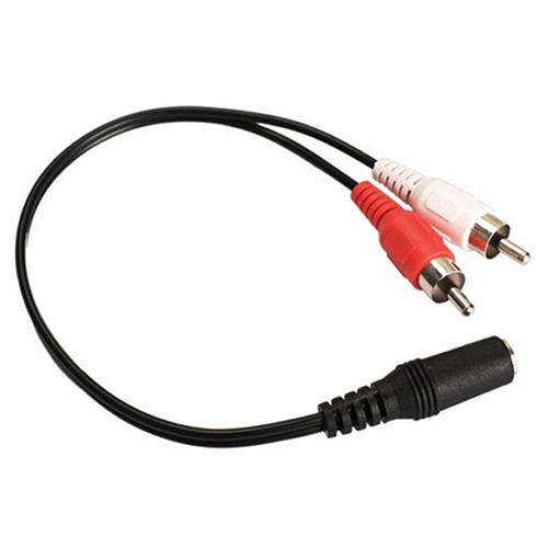 Hot Sale Universal 3.5mm Stereo Audio Female Jack to 2 RCA Male Socket to Headphone 3.5 Y Adapter Cable