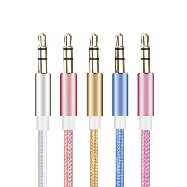 3.5 mm Jack Audio Cable 3.5mm Male to Male Stereo Auxiliary Cord for iPhone 6 6S Car MP3 MP4 Headphone Speaker AUX Cable