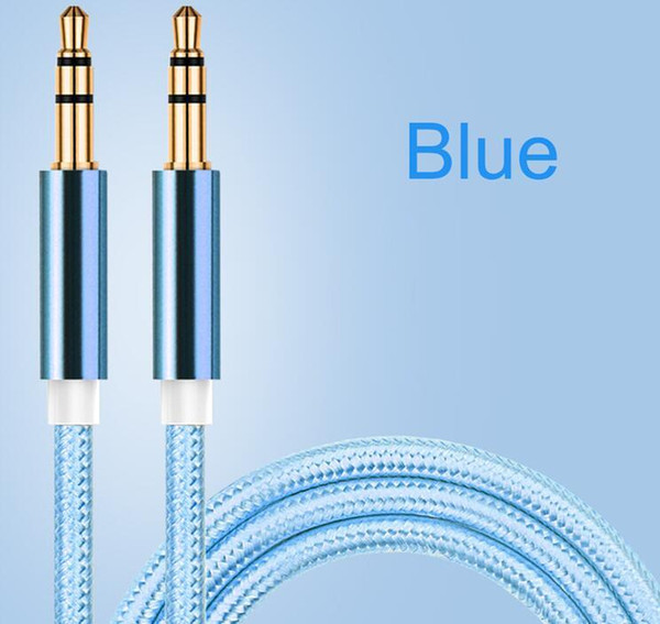 Jack Cable Audio Speaker Headphone Cable Aux 3.5mm Audio Cable Male to Male For iPhone For Samsung Smartphone random color