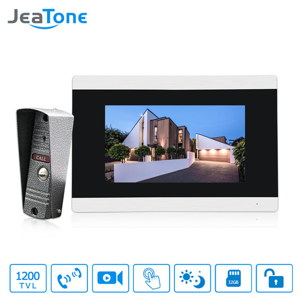 JeaTone Intercom Door Lock System Video Doorbell Hd 7 