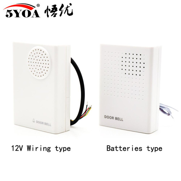 5YOA Electronic Wire Wired Door Bell Doorbell Ding-Dong Dry Battery or Connect to 12V Two Types