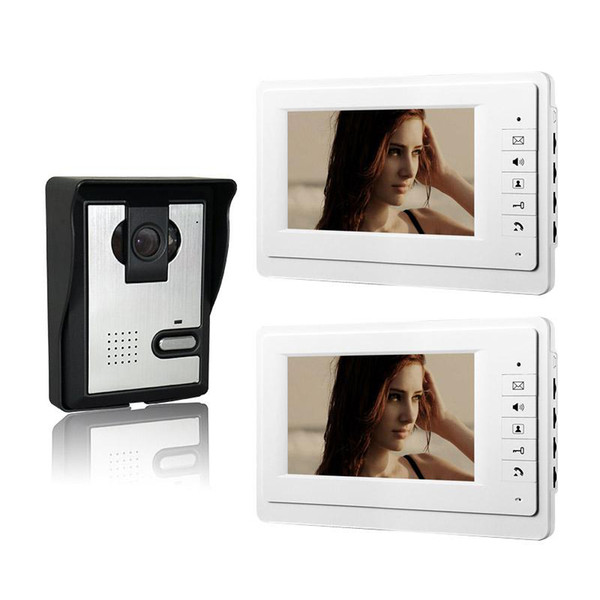 XinSiLu 7 inch Color Intercom Wired Video Door Phone 1V2 Video citofono Home Intercom System V70F-L 1V2