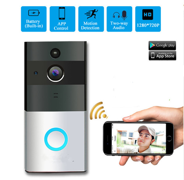 Wireless Battery Powered Smart Doorbell Camera Smart Video Door Bell