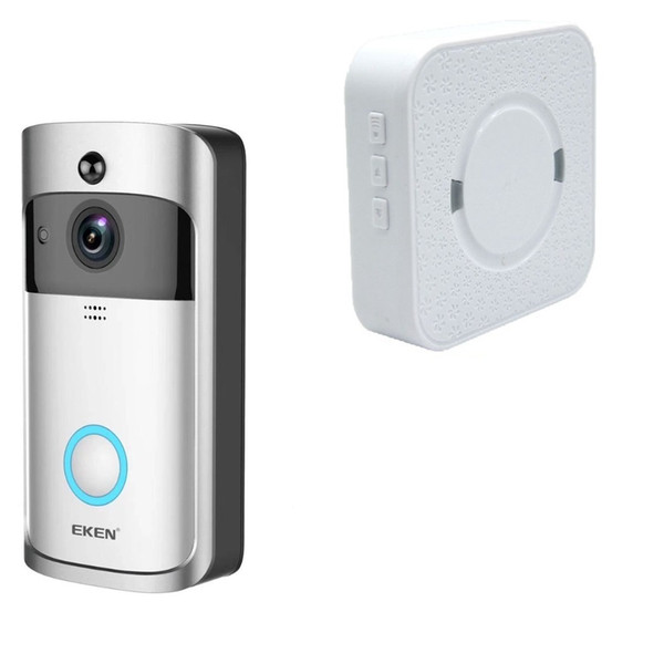 EKEN Home Video Wireless Doorbell 2 720P HD Wifi Real-Time Video Two Way Audio Night Vision PIR Motion Detection with bells 1PCS/LOT