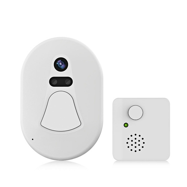 WiFi Smart Camera Doorbell Night Vision Wide Angle Video Record Photo Shooting Digital Anti-Disassembly Alarm Doorcam