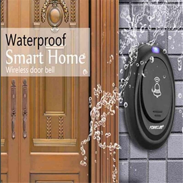 New Household Waterproof Wireless Remote Control Doorbell Smart Door Bell with 36 Chimes ( EU, US Plug )