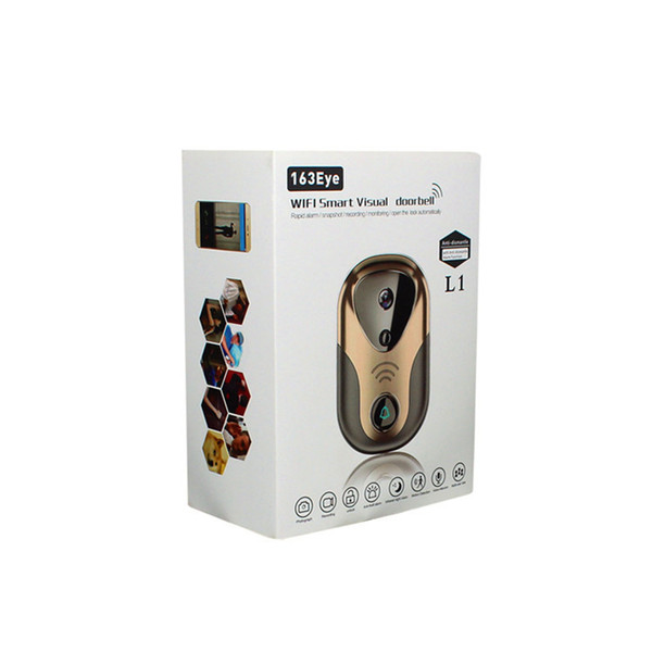 High Quality Fish-eye Lens HD Video Recorder Two Way Audio Wifi Door bell Camera