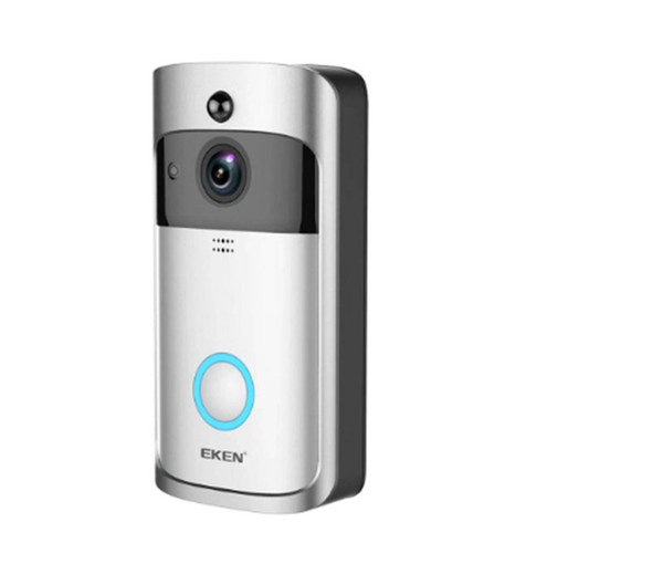 EKEN Smart Wireless Video Doorbell 2 720P HD 166° Wifi Security Camera Real Time Two Way Talk and Video PIR Motion Detection APP Control