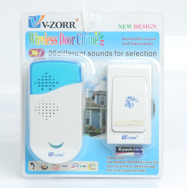 Wireless Chime Doorbell Door Bell Digital Single Receiver 36 Tunes 100m Range Remote Control Home Gate Security