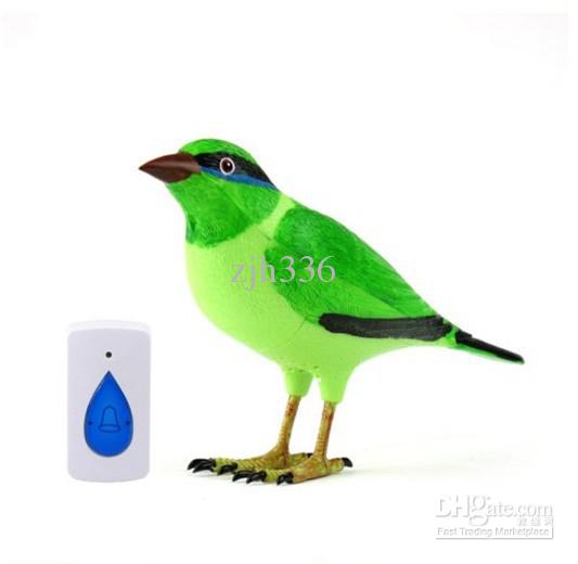 Free Shipping+Tracking Number Hot New Bird Wireless Doorbell Remote Control Chime Doorbell Alarm