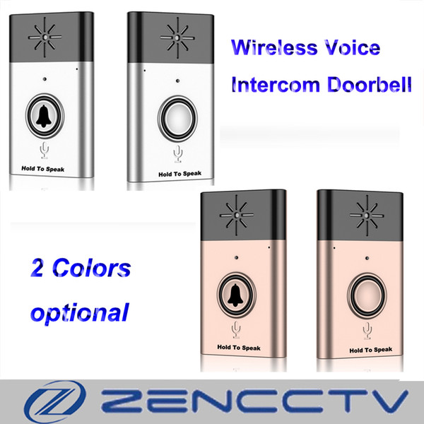 Wireless Voice Intercom Doorbell Chime Door Bell Remote Control Door bell Indoor And Outdoor Bell Gold and Silver option