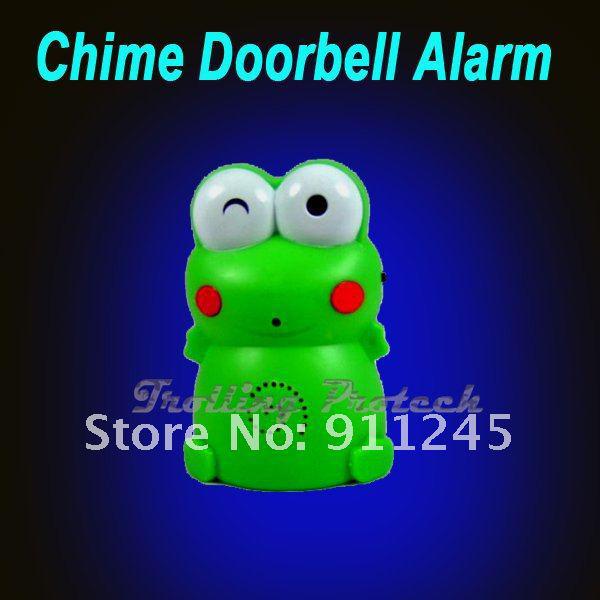 Wireless PIR Door Bell Frog design lovely Entry Safety Doorbell Recordable Welcome Chime Alarm Freeshipping