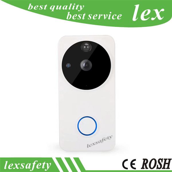 720P Wireless WiFi Video Doorbell Camera,Two Way Audio IP Ring Door bell APP Control iOS Android Battery Powered,WI-FI Doorbell