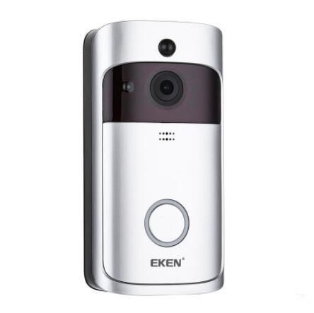 EKEN Smart Wireless Video Doorbell 2 720P HD 166° Wifi Security Camera Real Time Two Way Talk and Video PIR Motion Detection APP Control DHL