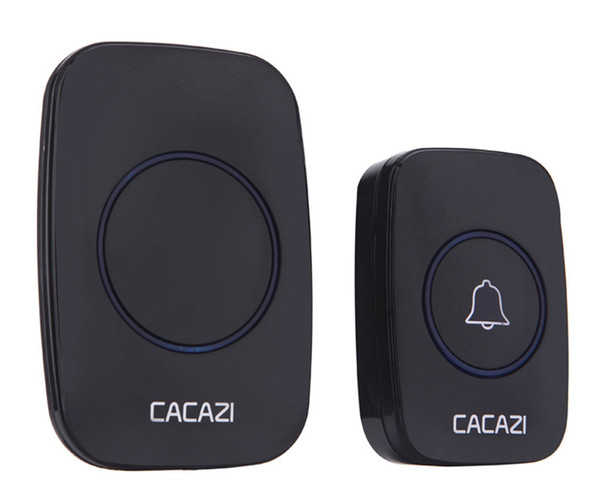 CACAZI New Wireless Doorbell Waterproof 300M Remote EU AU UK US Plug smart Door Bell Chime battery 1 2 button 1 2 3 receiver AC