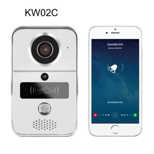 KONX KW02C Interphone 720p IP+Wifi+Relais porte+RFID+Full Duplex+Sonnette 433Mhz