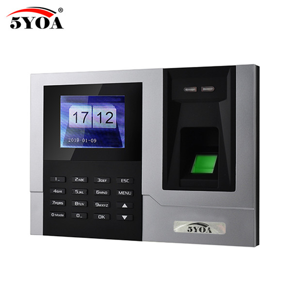 AT608 Tcp IP RJ45 Biometric Fingerprint Time Attendance Clock Recorder Employee Recognition Device Electronic Machine