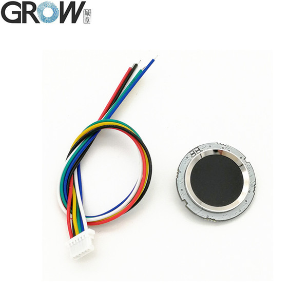 GROW R502 DC3.3V Small Circular Blue Red LED MX1.0-6pin Capacitive Fingerprint Access Control Module Sensor Scanner