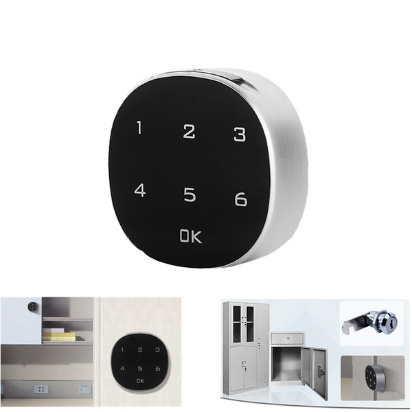 Factory Wholesale Price Touch Screen Digital Smart Electronic Password Lock Security Alarm For Cabinate Keypad Drawer Office Digital Lock