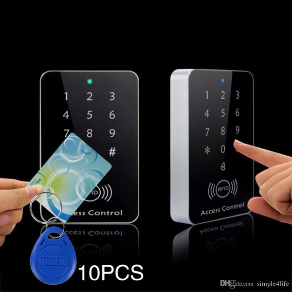 Giantree Rfid Door Access Control System RFID Card Password Access Controller Keypad Machine Controller Keypad +10 Key Fobs