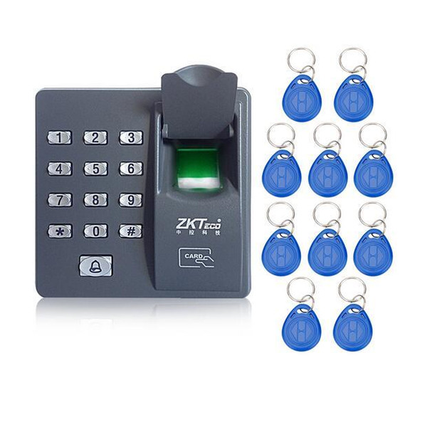 CDT Fingerprint access control machine X6 with keypad fingerprint scanner for RFID door access control system with 10pcs RFID keyfobs