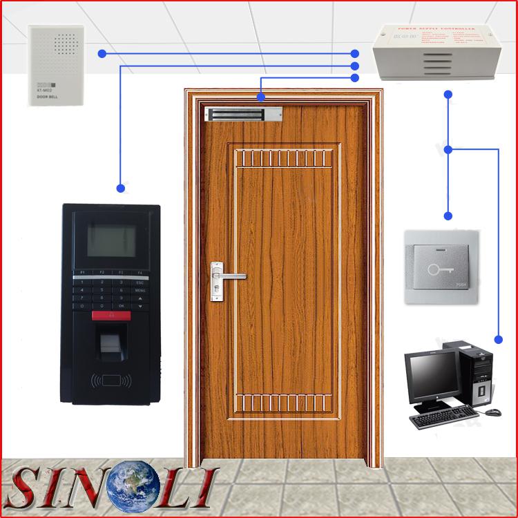 Complete DIY Single Door F20 Biometric Fingerprint Access Control System for Wooden/Metal/Fireproof Door