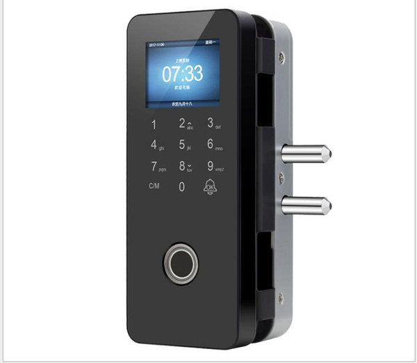 Office glass door semiconductor fingerprint lock