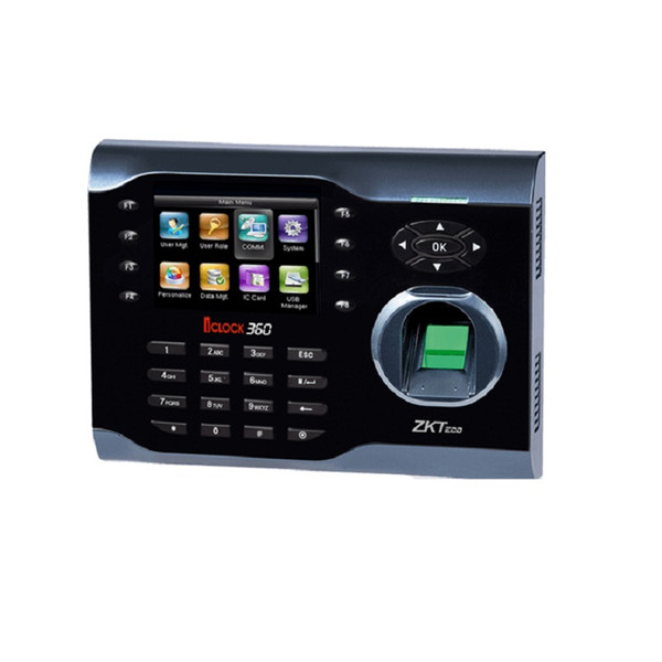 ZK Fingerprint Time Attendance Terminal iClock360 3.5 inch Screen 125Khz EM ID Card Punch Card and Fingerprint Time Clock System