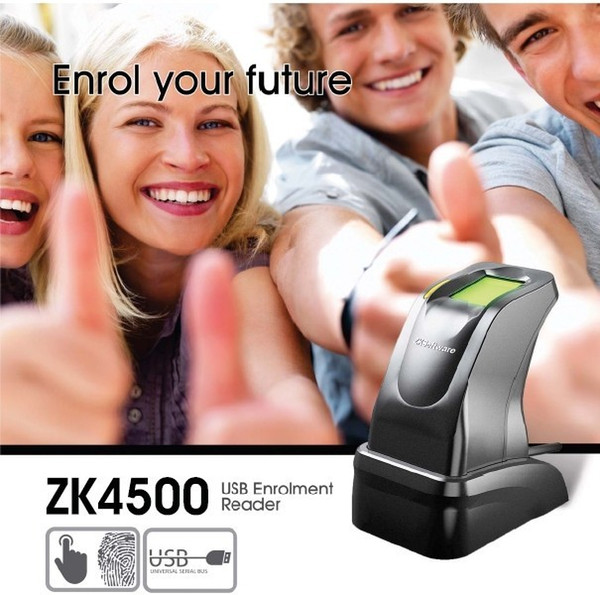 Wholesale- USB Fingerprint Reader Sensor Capturing Reader scanner ZKT ZK4500 for Computer PC Home and Office Free SDK Finger reader