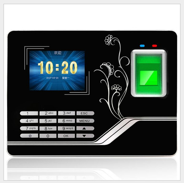 Smart attendance machine to work punch card machine fingerprint recognition printer