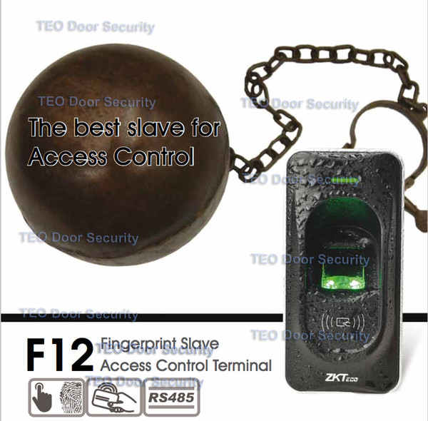 IP65 rated Fingerprint Slave Access Control ZKTeco F12 FR1200 Master for ZK F7 F18 TF1700 ZKFinger VX10.0 RS485 Communication